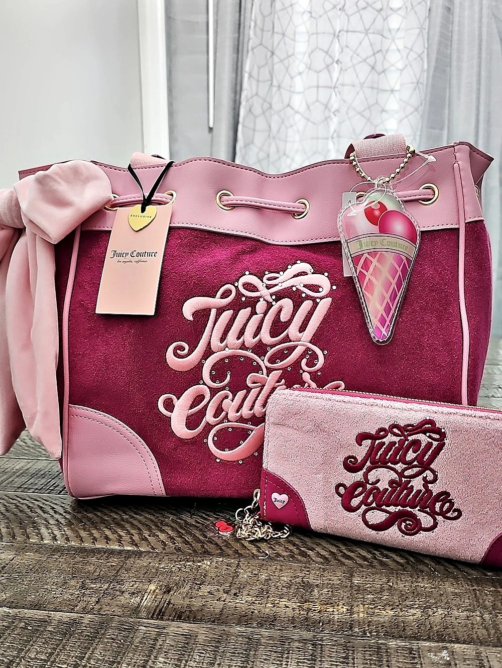 Juicy Couture Juicy Crush Tote Pink & Red